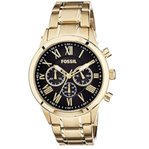 Uhrenarmband Fossil BQ1733 Rostfreier Stahl Vergoldet 22mm